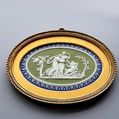 Buy 18th Century Wedgwood Three Colour Jasperware Small Wall Plaque Museum Quality • 1,600£
