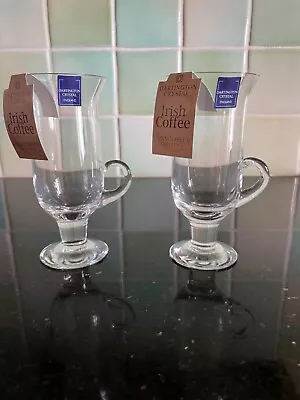 Buy Two Dartington Crystal Irish Coffee Glasses Boxed New • 15£