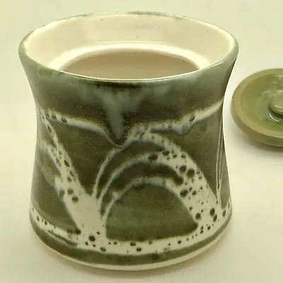 Buy Vintage 1960s Wax-resist Drip-glaze Sugar Bowl Pot •Aviemore Pottery, Scotland • 21.95£