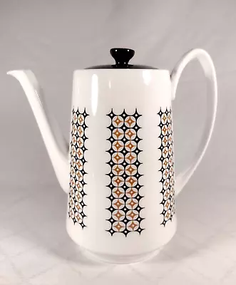 Buy Royal Grafton Fine Bone China Casino Tea Pot/Coffee Pot Black Gold MCM 70's • 29.90£