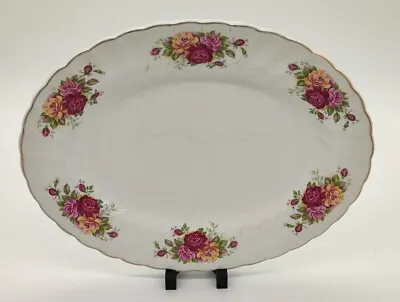 Buy Rose Garden Ironstone Ware By Myott Oval Platter • 29.95£