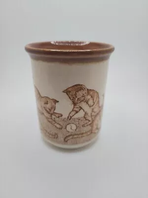 Buy Cat  Kitten Retro Textured Pottery Cofee Mug. Biltons Made In England  • 12.30£