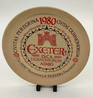 Buy Commemorative Exeter Plate For The 1900th Anniversary Of Exeter's Foundation • 5.95£