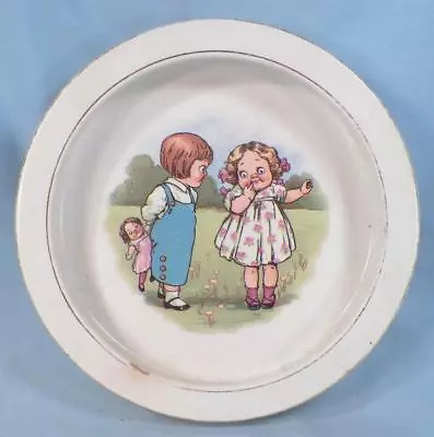 Buy Buffalo Pottery Child's Dish Dolly Dingle Campbell Kids Vintage Feeding • 20.74£