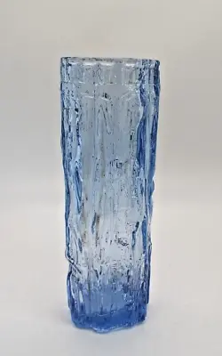 Buy WHITEFRIARS STYLE BLUE BARK EFFECT 16.5 Cm GLASS VASE • 12.95£