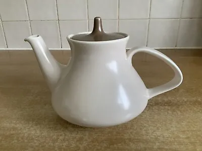Buy Poole Twintone Pottery - Sepia & Mushroom C54 - 1 3/4 Pt Tea Pot • 16£