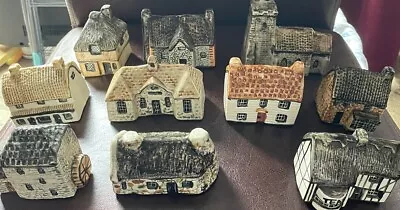 Buy 10x Tey Pottery ‘Britain In Miniature’ Ceramic Models. Excellent Condition • 14.95£