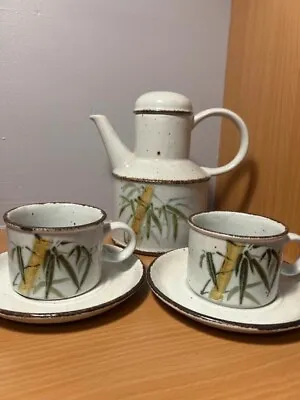 Buy Vintage Midwinter Coffee Pot Set. Coffee Pot And 2 Coffee Cups And Saucers  • 30£