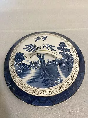 Buy Nikko JAPAN Blue Double Phoenix Round Covered Vegetable Serving Bowl Lid Only • 19.21£