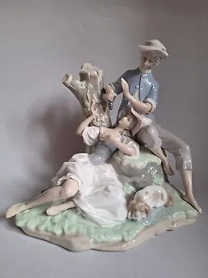 Buy Lladro 4662 Porcelain Figurine Romantic Couple. Pastoral Group. Spain. • 287.71£