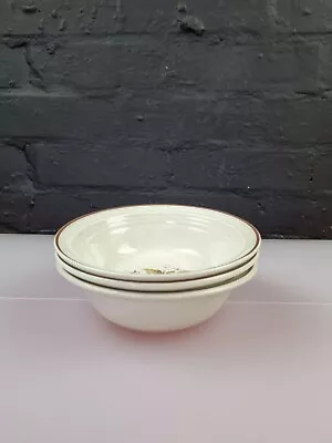 Buy 3 X Royal Doulton Wild Cherry LS1038 Lambethware Cereal Bowls 6  Wide Set • 21.99£