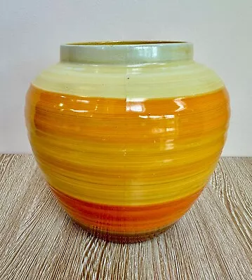 Buy Shelley Harmony Striped Orange And Yellow Vase 1930s Art Deco Stunning 14.5cm • 35£