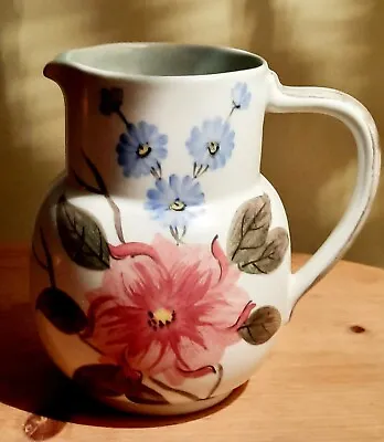 Buy Vintage Early Radford Pottery Jug, Hand Painted Floral Pattern C1930s Art Deco • 12£