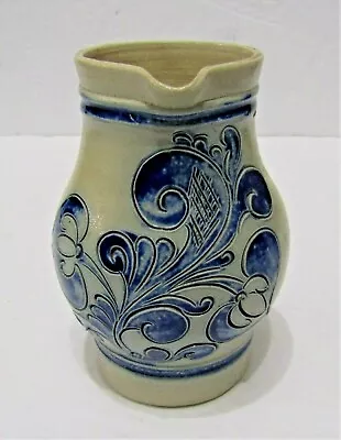 Buy 1-vtge-betschdorf-alsace-remmy Fils Pottery--vase/pitcher-cobalt Blue Design • 52.11£