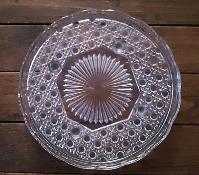 Buy Vintage Cut Glass Serving Dish • 7£