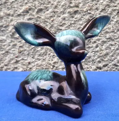 Buy Vintage Pottery Figurine Foan /Deer 11.5cm,BMP POTTERY CANADA 60'S,perfect • 14£