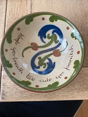 Buy Exeter Art Pottery Art Nouveau Motto Ware Bowl  • 65£