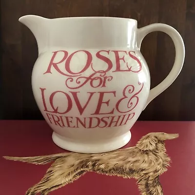 Buy Emma Bridgewater Pink Toast Roses For Love & Friendship Jug - First Quality • 85£