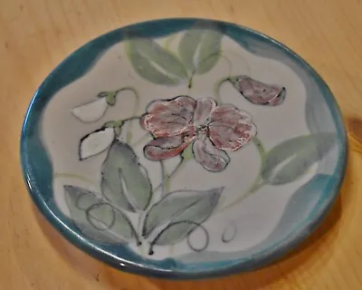 Buy Vintage Highland Stoneware Scotland Tea Pot Floral Trivet Stand - Sweetpea? • 9.99£
