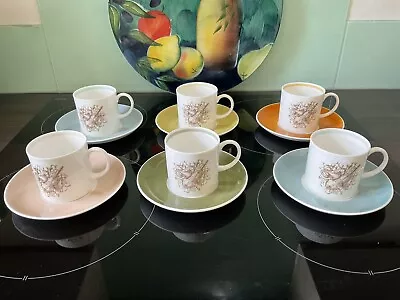 Buy Susie Cooper Musical Instruments Set Of 6 Coffee Cups & Saucers - Excellent Cond • 50£