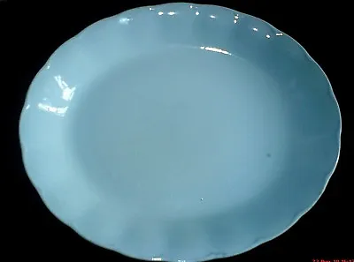 Buy GRINDLEY LUPIN PETAL Pale Blue Oval Plate Platter 12 Inch C1954 • 10.99£