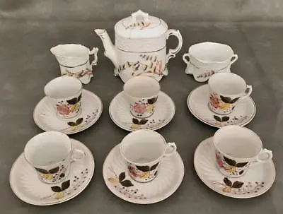 Buy Antique Victorian German Miniature Porcelain Child's Toy Tea Set 16pc Service  • 68.33£