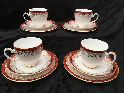 Buy Royal Grafton Fine Bone China 'Majestic' Tea Trio - Cup Saucer Plate - X4 Sets • 19.99£