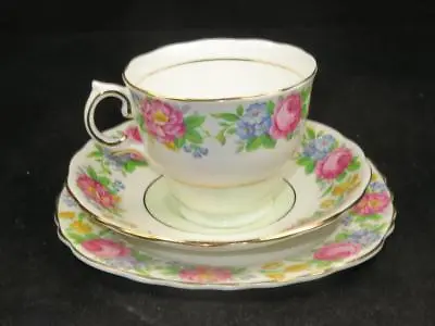 Buy Vintage BOOTHS & COLCLOUGH China Trio Tea Plate Cup & Saucer Pattern 6877 1950s • 8.99£