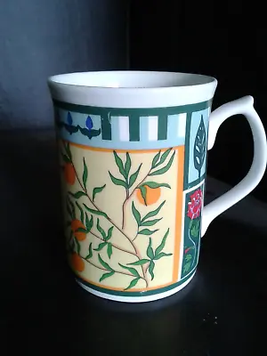 Buy DUCHESS Fine Bone China Mug Decorated With Flowers, Oranges And An Orange Tree • 2.50£