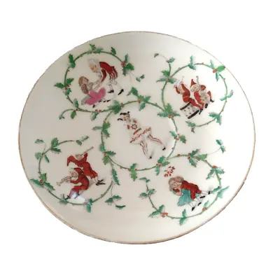 Buy Antique Rare Early Copeland Spode Macabre Christmas Holly Decorated Saucer  • 14£