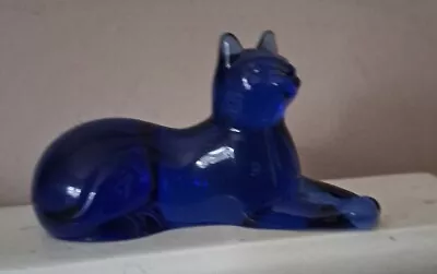 Buy Franklin Mint Glass Blue Cat • 20£