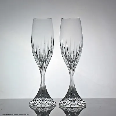 Buy Pair Of Baccarat Massena Champagne Flutes • 195£