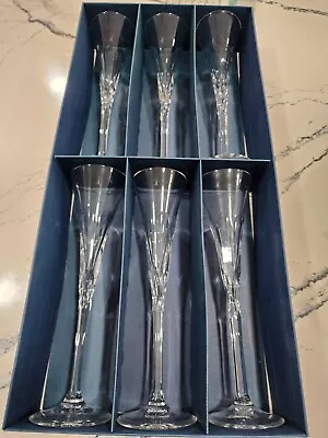 Buy Bohemia Crystal Czech Republic Glasses Wine Flute Set Of 6 11.5  With Box • 132.79£