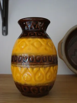 Buy Vintage Retro Mid Century Sheurich  Fat Lava West German Pottery Small Vase • 16£