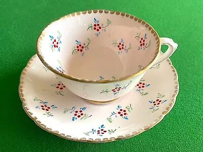 Buy Tuscan Fine Bone China Pink Floral Teacup And Saucer • 22.99£