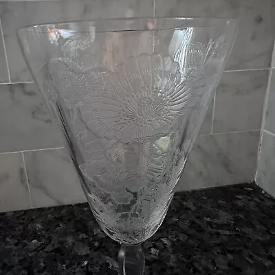 Buy Art Nouveau Period Fostoria Rogene Clear Water Goblet • 71.99£