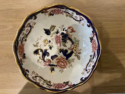 Buy Masons Ironstone Blue Mandalay Footed Fruit/salad Bowl Approx 8” - Excellent! • 40£