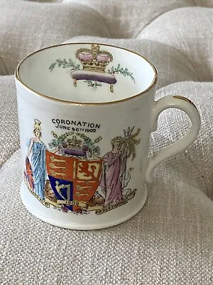 Buy The Foley China - King Edward Vll Coronation 1902 - Cup Mug • 18£