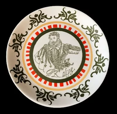 Buy Vintage 1 Plate Holkham Pottery England Francis Drake Elizabethan Farmhouse Old • 11.15£