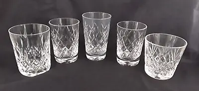 Buy 5 Assorted Cut Glass Whiskey Whisky Tumbler Glasses - 7-10 Oz • 14.75£