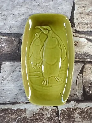 Buy Poole Pottery Penguin Trinket Tray Dish Olive Green Made In England  • 6.99£