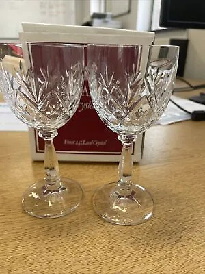 Buy Royal Albert Crystal Victoria 2 X  White Wine Glasses  - With Original Box 16cm • 0.99£