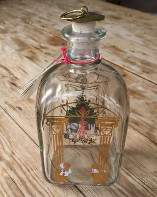 Buy Vintage - Holmegaard Christmas Bottle JuleFlaske Design Denmark 1991 • 70£