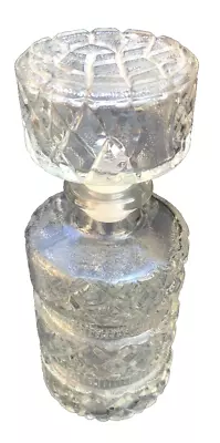Buy Vintage Whisky Decanter Brandy Spirit Wine Liquer Cut Glass 300ml With Stopper • 14.99£