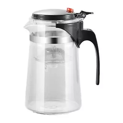 Buy Glass Teapot Kettle With Removable Infuser Heat Resistant Clear Coffee Pot Tea • 9.52£