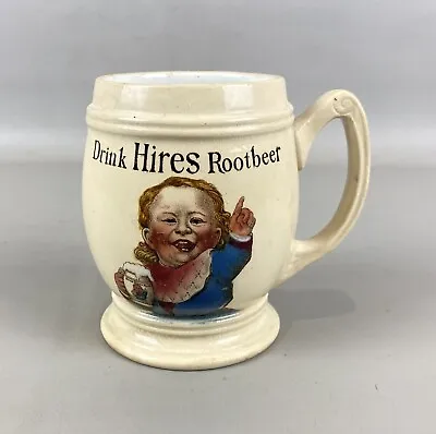 Buy Antique Villeroy & Boch Mettlach HIRES Root Beer Pottery Mug • 33.20£