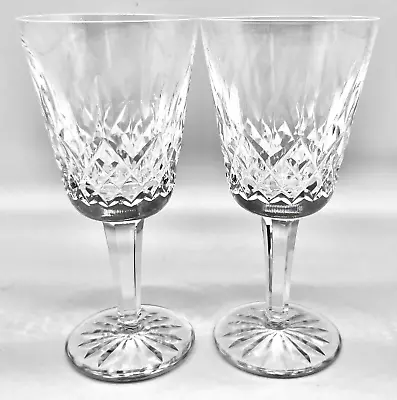 Buy Two Waterford Crystal Lismore 5.5  White Wine Glasses, Ireland, Excellent Cond • 33.24£