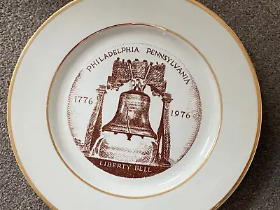 Buy 1974 Lewis Bros Ceramic Inc. Liberty Bell 1st Edition Plate #170 1776-1976 • 6.99£