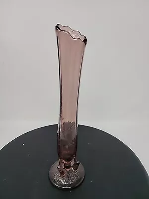Buy Dugan Amethyst Glass Vase Vintage • 24.13£
