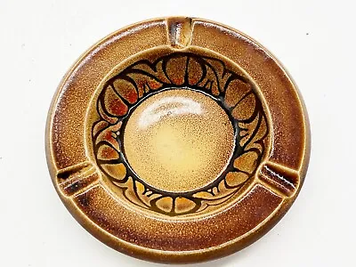 Buy Vintage Poole Pottery Aegean Brown Pottery Ashtray Ash Tray • 22.99£